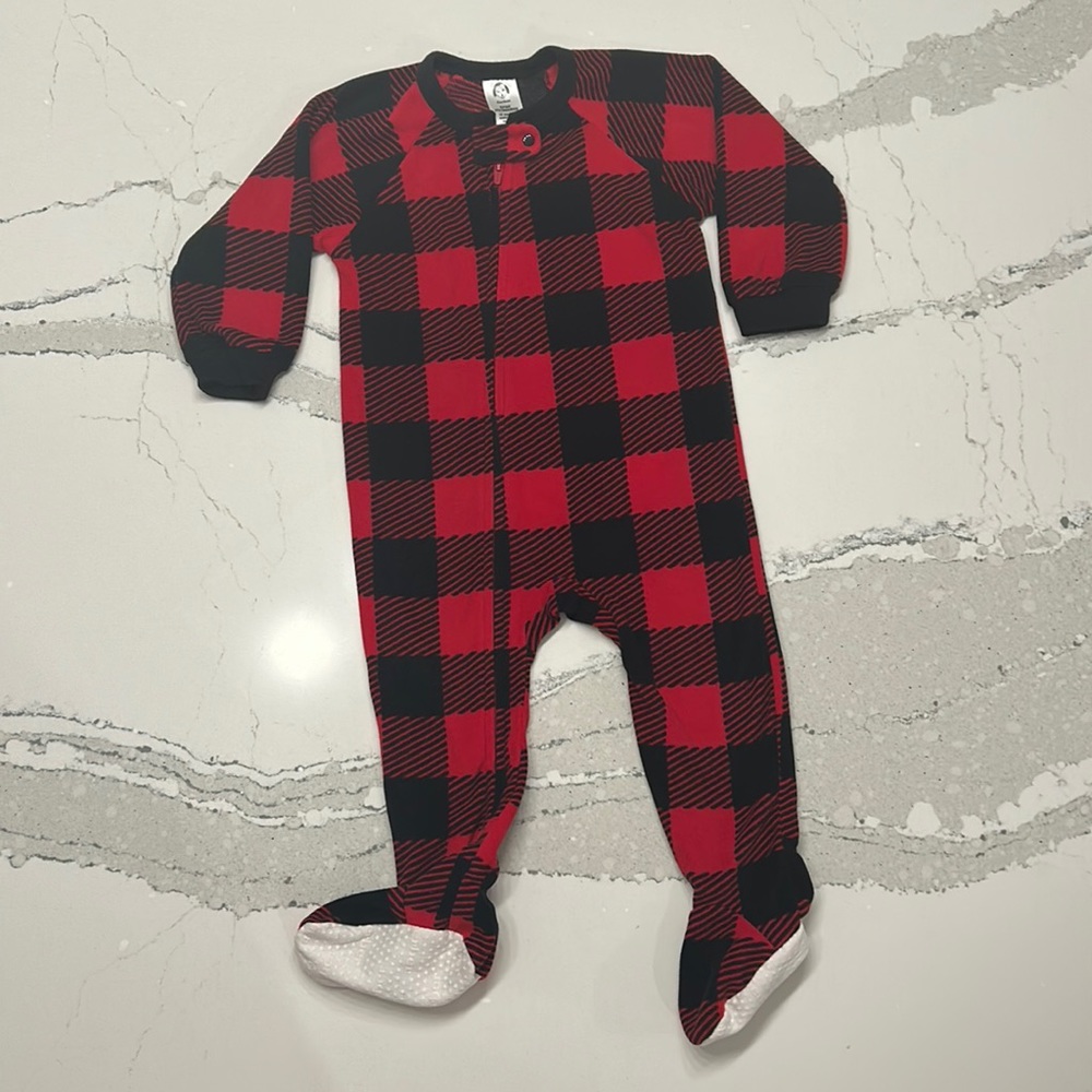 Gerber Buffalo Plaid Blanket Sleeper, 18 months, Christmas